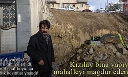 Kızılay bina yapıyor, mahalleyi mağdur ederek!