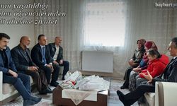 Adının yaşatıldığı okulun öğrencilerinden şehit ailesine ziyaret