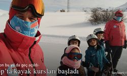 Kop Dağı'nda kayak kursları başladı