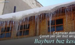 Bayburt'ta zemheri soğukları