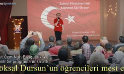 Köksal Dursun'un öğrencileri şiirlerle mest etti