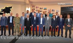 Üç isim Bayburt'a veda etti