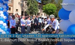 2. Bayburt Dede Korkut Bisiklet Festivali 130 sporcuyla başladı