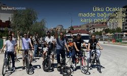 Bayburt Ülkü Ocakları madde bağımlılığına karşı pedal çevirdi