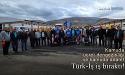 Kamuda ücret dengesizliği ve vergideki adaletsizlik gerekçeleri ile Bayburt'ta iş bırakıldı