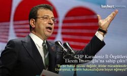 CHP Karadeniz İl Örgütleri Ekrem İmamoğlu'na sahip çıktı!