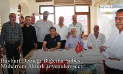 Bayburt Derneği Bağcılar Şubesi Muharrem Aktürk'ü yeniden seçti