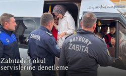 Bayburt’ta zabıta okul servislerini denetledi