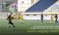 Küçükçekmece Sinopspor, lider geldiği Bayburt deplasmanından lider döndü