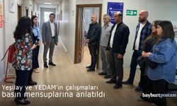 Yeşilay ve YEDAM Bayburt'ta basın mensuplarını ağırladı