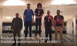 Bayburt Üniversitesi, Türkiye madalya sıralamasında 29. sırada