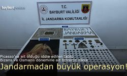 Bayburt İl Jandarma Pablo Picasso’ya ait tablo ve binlerce sikke ele geçirdi!