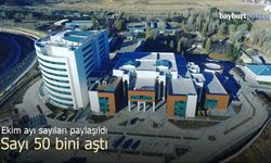 Bayburt Devlet Hastanesi ekim ayı sayısını açıkladı: 50.099