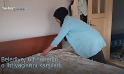 Bayburt Belediyesi 63 hanenin ihtiyaçlarını karşıladı