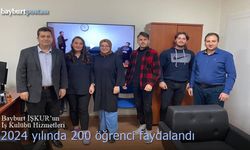 Bayburt İŞKUR'dan 200 öğrenciye eğitim