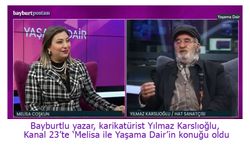 Bayburtlu yazar, karikatürist Yılmaz Karslıoğlu Kanal 23'ün konuğu oldu