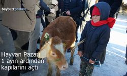 Bayburt Belediyesi Canlı Hayvan Pazarı 1 ayın ardından kapılarını açtı