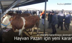 Bayburt Canlı Hayvan Pazarındaki karantina hakkında yeni karar