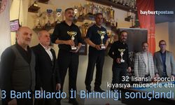 Bayburt 3 Bant Bilardo İl Birinciliği sonuçlandı