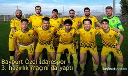 Bayburt Özel İdarespor üçüncü hazırlık maçını da yaptı