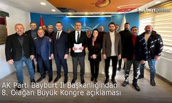 Bayburt AK Parti'den '8. Olağan Büyük Kongre' açıklaması