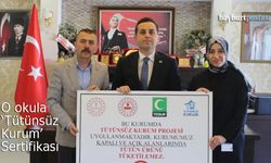 Mustafa Köseoğlu Lisesi'ne 'Tütünsüz Kurum' sertifikası