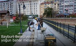 Bayburt Belediyesinden yoğun bahar mesaisi