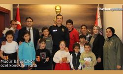 Bayburt Emniyet Müdürü Barış Erkol özel misafirlerini ağırladı