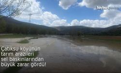 Arazileri büyük zarar gören Çatıksu'da inceleme