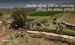 Bayburt'ta 4 kilometrelik su kanalı imece usulüyle temizlendi