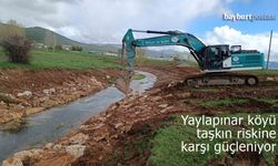 Bayburt'un Yaylapınar köyü taşkın riskine karşı güçleniyor