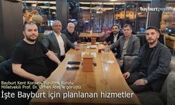 Bayburt Kent Konseyi, Milletvekili Prof. Dr. Orhan Ateş'le görüştü