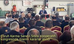 Çoruh Karma Sanayi Sitesi Kooperatifi kongresinde önemli kararlar alındı
