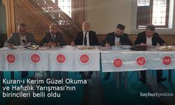 Bayburt’ta Kur’an-ı Kerim ve Hafızlık Yarışmasının birincileri belli oldu
