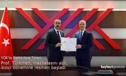 Rektör Türkmen, mazbatasını aldı, ikinci dönem görevine başladı
