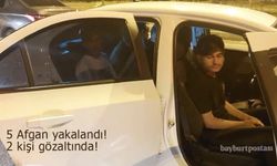Bayburt'ta 5 düzensiz göçmen yakalandı: 2 şüpheli gözaltına alındı!