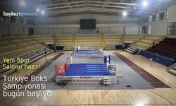 Bayburt Kapalı Spor Salonu hazır, Türkiye Boks Şampiyonası başlıyor