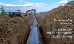 Bayburt'un ikinci büyük barajı Kırklartepe'de sulama altyapısı hızla ilerliyor