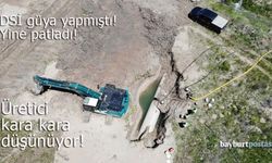 Devlet Su İşleri güya onarmıştı, 1 hafta dolmadan yine patladı!