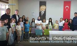 Bayburt'ta Yaz Okulu Coşkusu: Robotik ve Futbol Kurslarına Yoğun İlgi