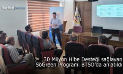 Bayburt'ta Yeşil Üretim ve İstihdam İçin SoGreen Programı Tanıtıldı