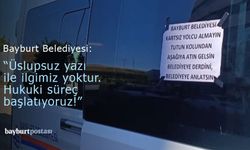 Bayburt Belediyesi: "Üslupsuz yazı ile ilgimiz yoktur!"