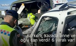 Bayburt'taki trafik kazasında anne ve oğlu can verdi, yaralılar da var!