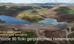 Bayburt Uğrak Göleti inşaatında yüzde 80 fiziki gerçekleşme