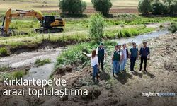 Kırklartepe'deki arazi toplulaştırma çalışması devam ediyor
