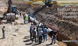 Bayburt'taki gölet ve baraj inşaatları incelendi