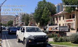 Bayburt'ta trafik yoğunluğu artıyor: Araç sayısı 20 bini aştı!