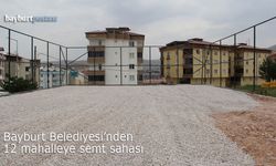 Bayburt'ta 12 mahalleye yeni semt sahası yapılıyor
