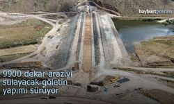 9 bin 900 dekar araziyi sulayacak göletin yapımı sürüyor