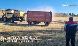 Bayburt'ta dane kaybı ve yangın riski için denetim